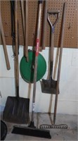 Shovels, Rake, Push Broom, Garden Hose & more