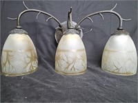 Lodge Deer Antler Decor Sconce 3 light wall