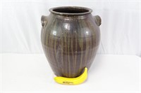 Drip Glaze 2-Handled Pottery Crock
