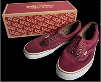 Men’s Maroon Vans Size 10