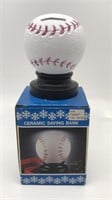 Ceramic Saving Bank Baseball