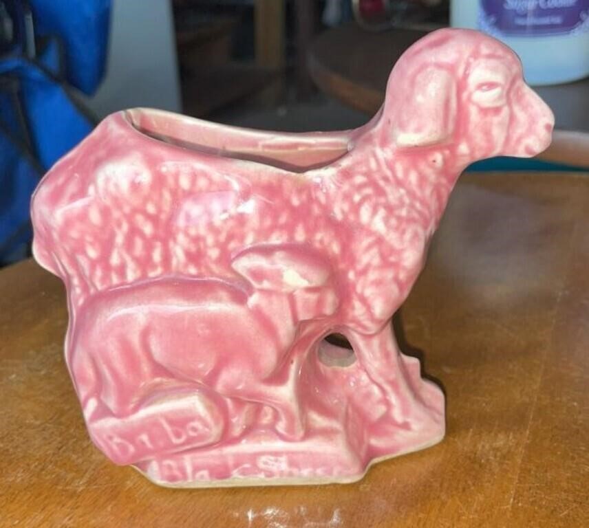 Antique Nelson McCoy Ba Ba Black Sheep Pink