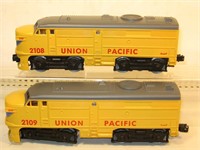 O K-Line Union Pacific 2108 & 2109 ALCOs