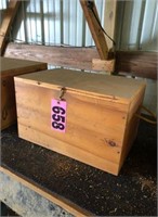 Wood storage box