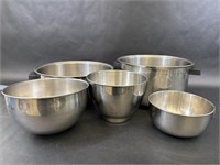 Flint Pots, Regal Stainless Steel Bowls