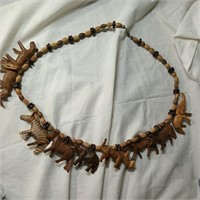 TRESKA  African Safari Animals Tribal Necklace