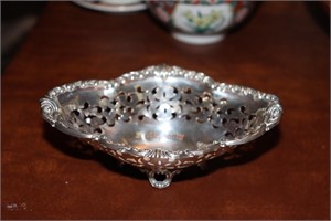 Sterling silver nut dish