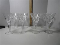 SET OF 8 WATERFORD CRYSTAL GLASSES