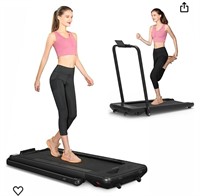 2 in 1 Folding Treadmill, Under Desk Smart Walking
