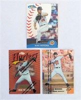 3 Topps Finest Mike Mussina 1997 1999 2000