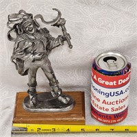 Michael Ricker #'d Pewter Jester Statue