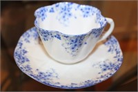Shelley Cup & Saucer "Dainty Blue"