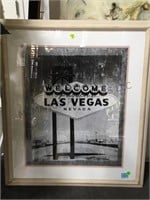 FRAMED WELCOME TO LAS VEGAS SIGN