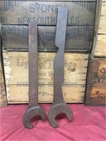 Pair of Large Railway Spanners