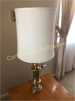 Matching pair of nice brass lamps