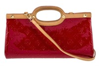 Louis Vuitton Red Vernis Leather Top Handle Bag