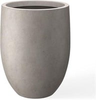$240-Kante 21.7" H Weathered Concrete Tall Planter