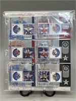 Official NHL Stamp Cards Guy Lafleur, Tim Horton