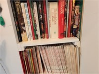 2 Shelves Cookbooks. Christmas.  Ideals. Vintage.