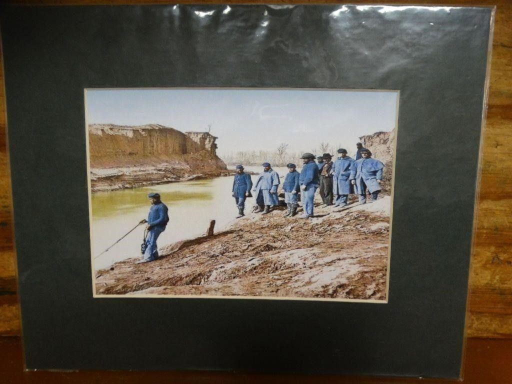 1863 Confederate Soldiers at River Bank