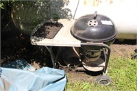 WEBER CHARCOAL GRILL AND STAND