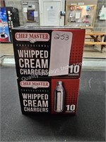 4-10ct whipped cream chargers (display area)