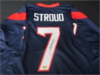 TEXANS CJ STROUD SIGNED JERSEY AEU COA