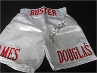 JAMES BUSTER DOUGLAS SIGNED TRUNKS JSA COA