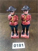 Salt & Pepper Mounties as pictured RCMP