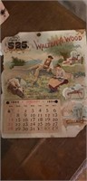 1894 calendar Walter A Wood Mowing and Reaping