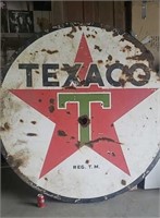 Texaco Metal Sign. 72 " Across.  Same Print on