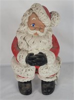 Ceramic Bisque Winking Santa Figure