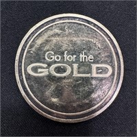 1 oz Fine Silver Round - Go For The Gold