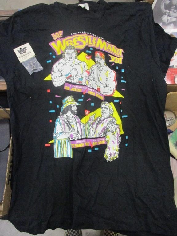 WWF Wrestlemanina VIII Shirt & Pewter Figure