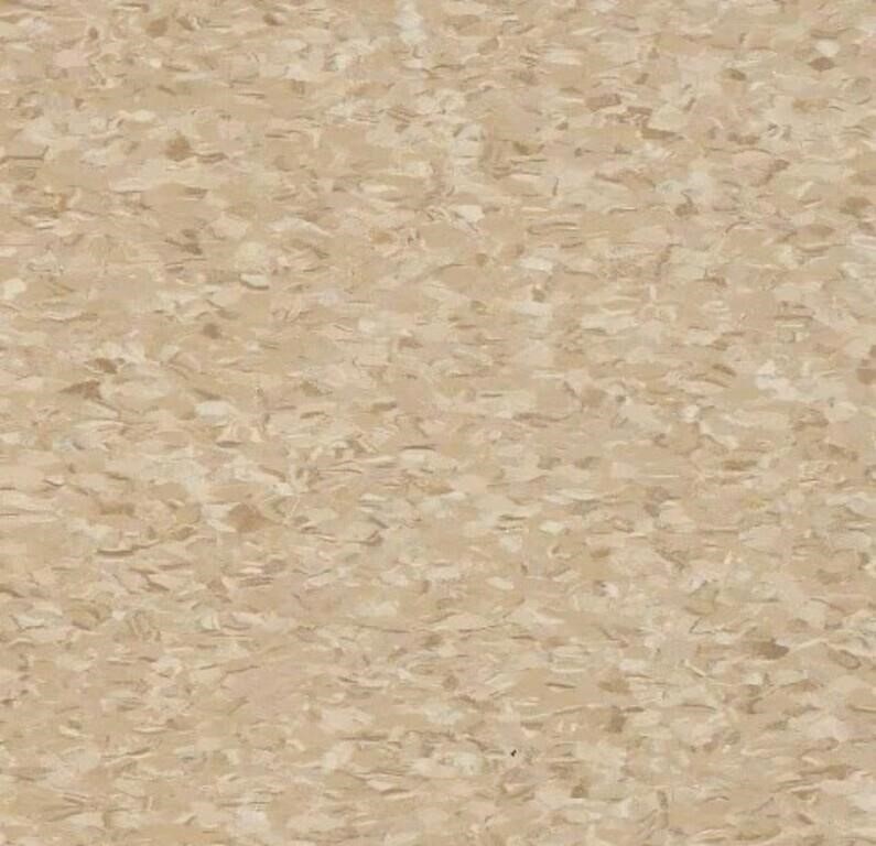 12" x 12" Stone Tan Glue Down Vinyl Tile Flooring