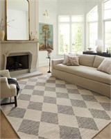 Read! Loloi x Francis Rug Beige/Charcoal 8'-6x12'