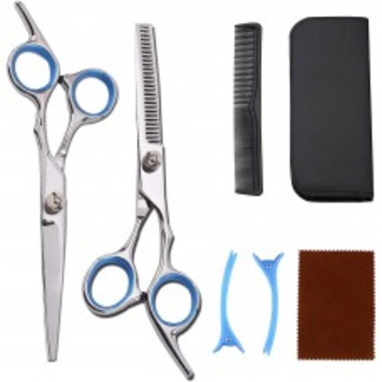 Professional Barber Scissors Set, 6 PCS Scissors
