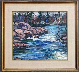 Ross Robertshaw Painting - Marsh Lake