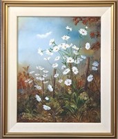 Dawne Barnes Painting - Daisies