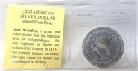 1959 Mexican Silver Dollar