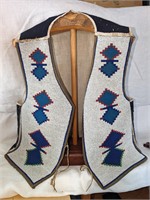 Plains Indian Native American 1800's Beaded Vest