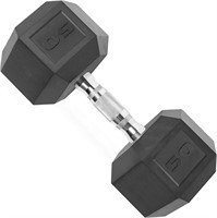 Cap Coated Hex Dumbbell Weight 50 LB Single  Black