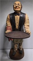 Vintage james the butler wooden statue