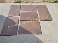 (6) ANTI FATIGUE KITCHEN MATS