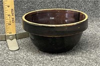 Brown mixing bowl, 6.5" dia.