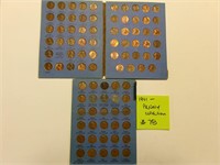 1941 to 1989 penny collection in book