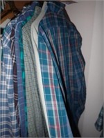 (11) Flannel & Dress Shirts - L