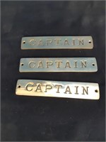 Brass Captain Door Plaque