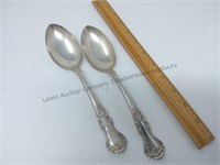 2 heavy spoons marked Sterling 113G