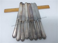 Eight knives 6 of handles are marked sterling 2
